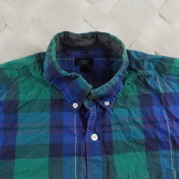J.Crew Button Up Shirt Mens Medium Plaid Multi Color Long Sleeve - Picture 4 of 11